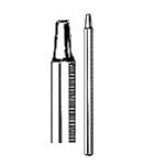 Mouth Mirror Handle Solid Horizontal Serrations