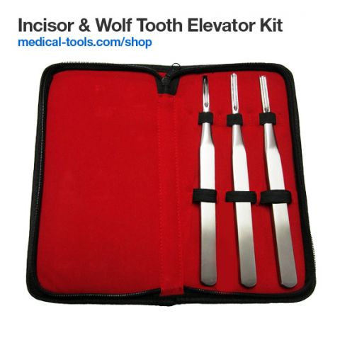 Incisors & Wolf Tooth Elevators Set
