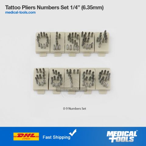 Numbers Set Tattoo Pliers