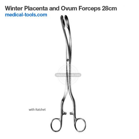 Winter Placenta and Ovum Forceps 28cm
